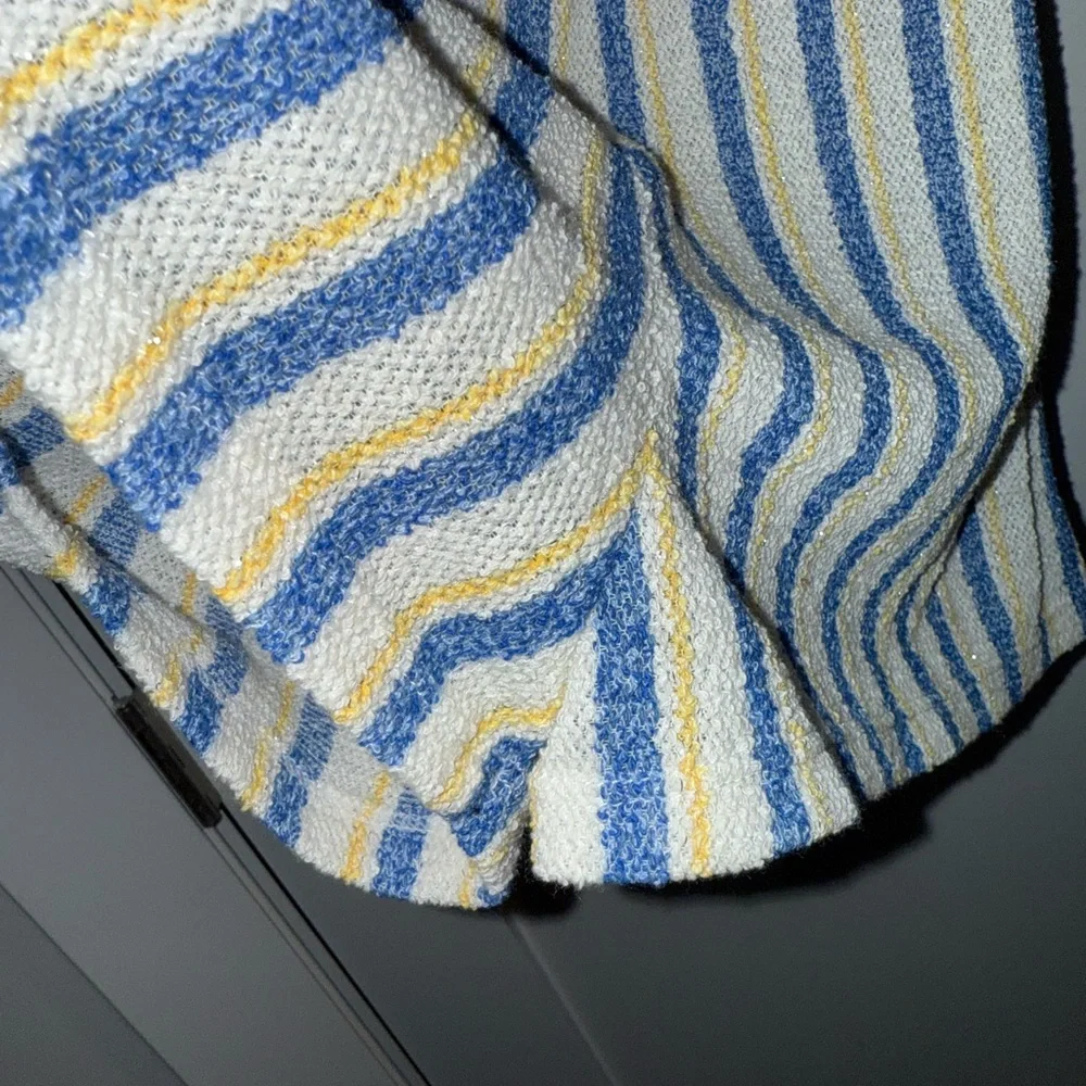 ZARA Striped Blue, Yellow & White Romper - Picture 2 of 3